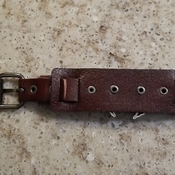 UNISEX brown Live to Ride cuff bracele - Picture 6 of 7